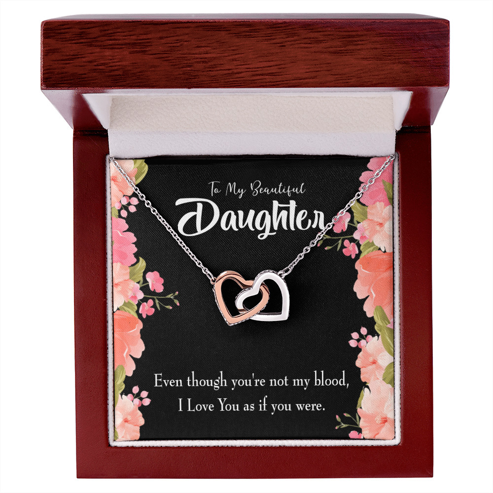 To My Daughter Beautiful Daughter Inseparable Necklace